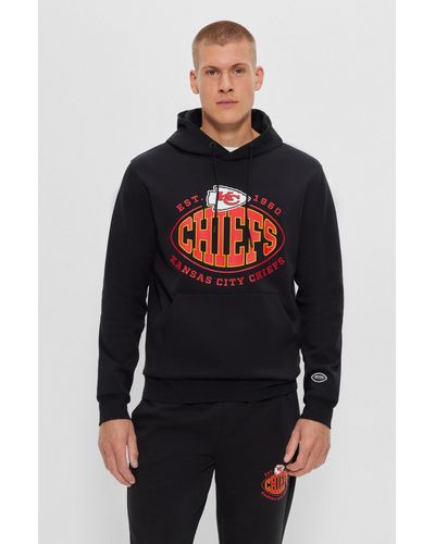 BOSS X Nfl Cotton-blend Hoodie With Collaborative Branding - Multicolor