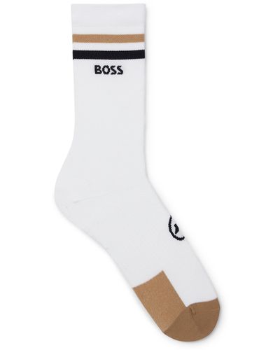 BOSS X Assos Quick-dry Socks With Seamless Construction - White