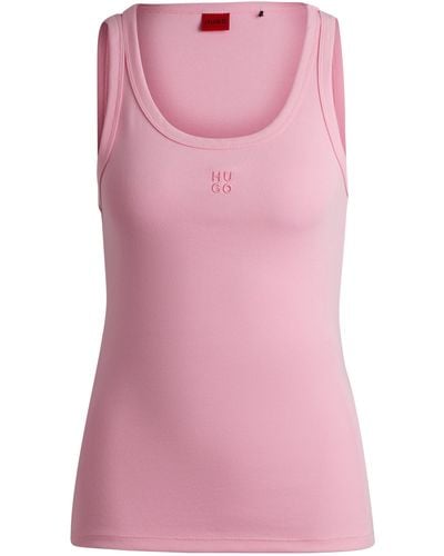 HUGO T-Shirt Datamia 10258222 01 - Pink