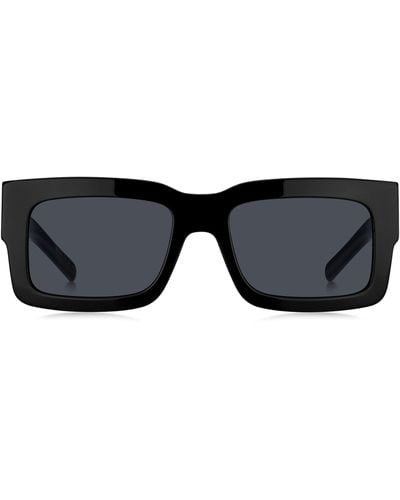 BOSS Sonnenbrille aus schwarzem Acetat mit Double-B-Monogramm