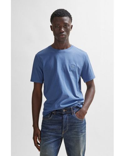 T-shirt manches courtes bleu clair homme