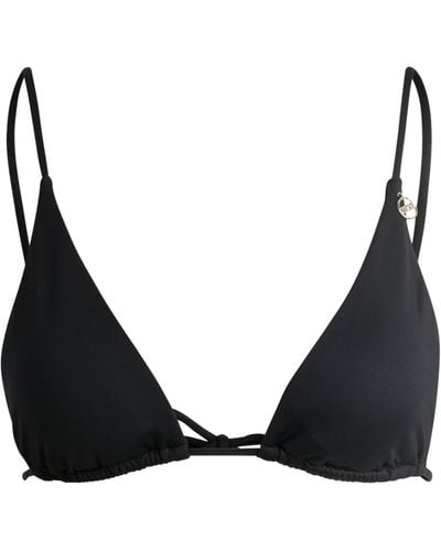 BOSS Triangel-Bikinitop mit Logo-Anhänger - Schwarz