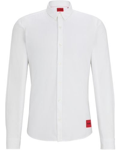 HUGO Casual Hemd ERO3-W Extra-Slim Fit - Weiß