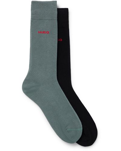 HUGO Zweier-Pack Socken aus Baumwoll-Mix - Blau