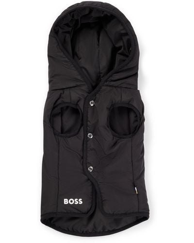 BOSS Leichte Hundejacke mit Logo-Details - Schwarz