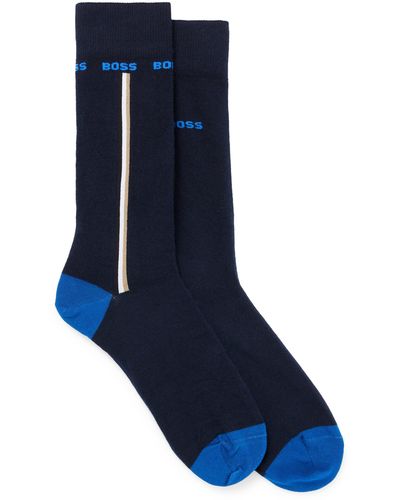 BOSS Two-pack Of Regular-length Socks - Blue