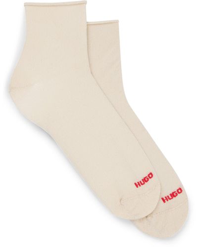 HUGO Two-pack Of Socks With Metalized Fibers - Natural