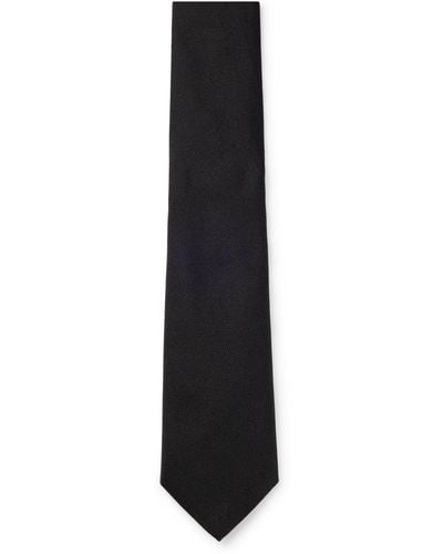 BOSS Formal Tie In Silk Jacquard - Black