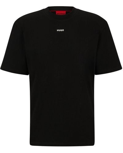HUGO Relaxed-Fit T-Shirt (1-tlg) - Schwarz