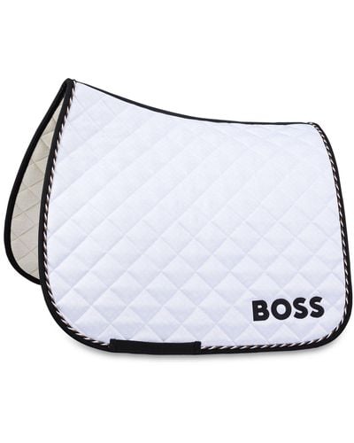 BOSS Equestrian Dressage Fast-drying Saddle Pad With Monogram - White