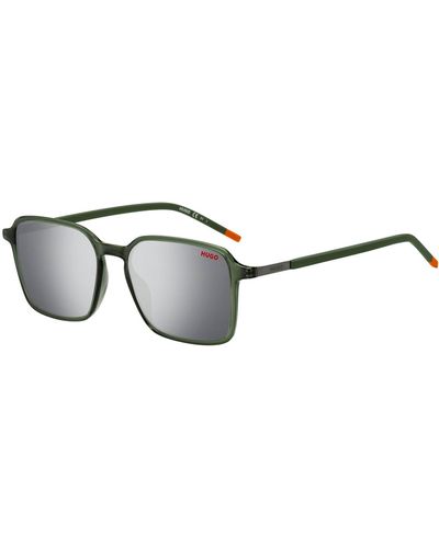 HUGO Green Sunglasses With Stainless-steel Temples - Black