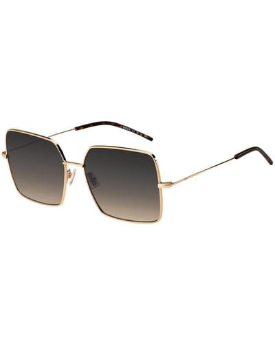 BOSS Gold-tone Sunglasses With Havana Details Women's Eyewear - Multicolor