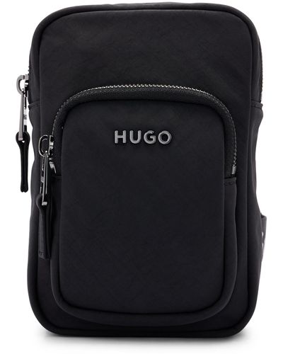 HUGO Mini sac reporter avec lettres logo - Noir