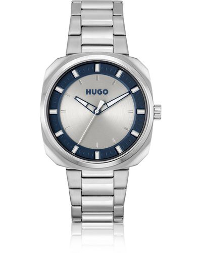 BOSS by HUGO BOSS Horloge Met Tweekleurige Wijzerplaat En Geschakelde Polsband - Metallic