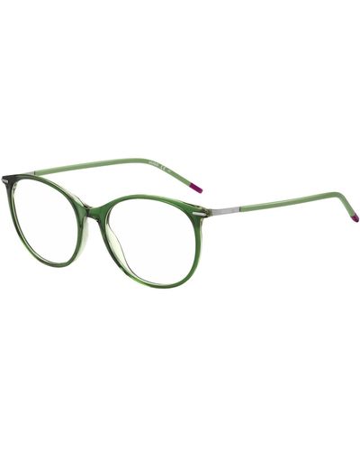 HUGO Green-acetate Optical Frames With Stainless-steel Temples - Multicolour