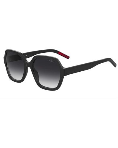 HUGO Black-acetate Sunglasses With Logo Details