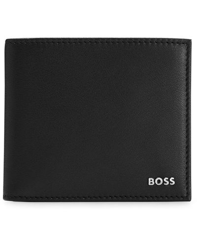 BOSS by HUGO BOSS Logo-detailed Key Ring And Leather Wallet Gift Set - Black