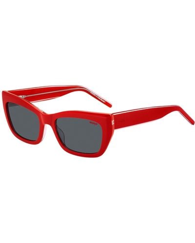 HUGO Red-acetate Sunglasses With Layered Temples