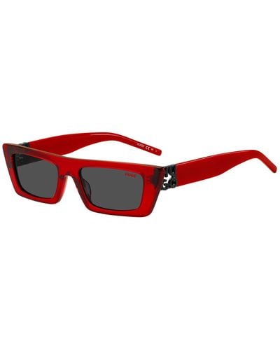 HUGO Red-acetate Sunglasses With 3d Monogram Women's Eyewear