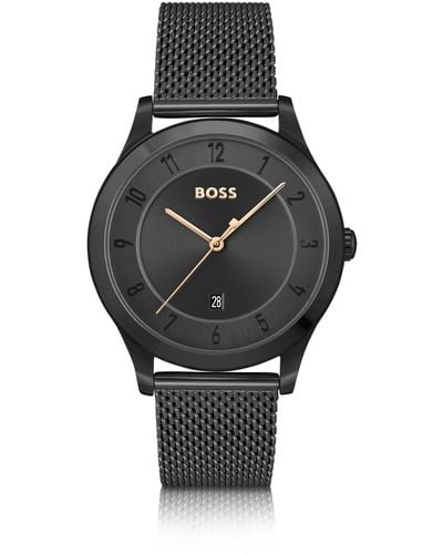 BOSS Purity Mesh Strap Watch - Black