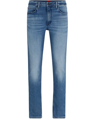 HUGO Extra Slim-fit Jeans Van Blauw Stretchdenim