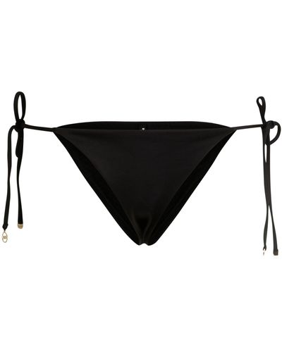 BOSS Bas de bikini avec liens à nouer sur le côté et breloque logo - Noir