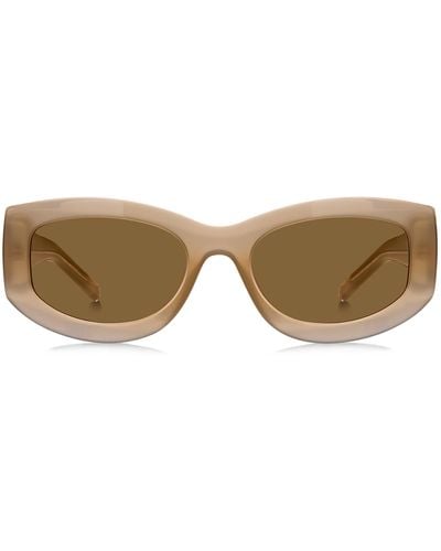 BOSS Sonnenbrille aus durchscheinendem Acetat mit Logo-Details - Mehrfarbig