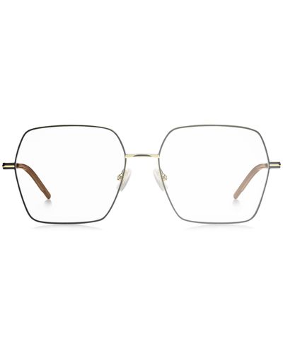 BOSS Brillenfassung aus ultradünnem, goldfarbenem Edelstahl - Mehrfarbig