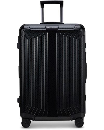 BOSS | Samsonite 71l Suitcase In Anodised Aluminium - Black