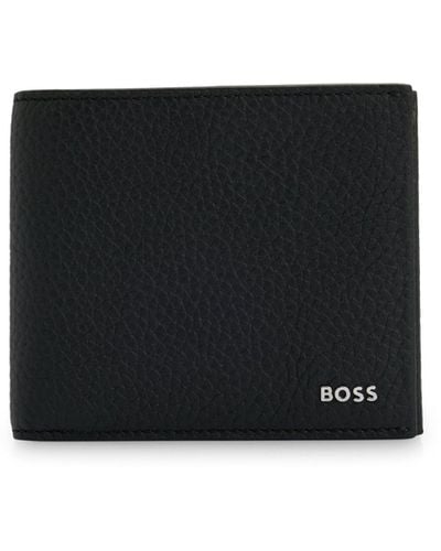 BOSS Boss Crosstown 8 Cc Portemonnee Voor - Zwart