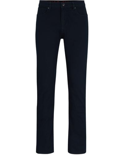 HUGO Slim-fit Jeans Van Comfortabel Stretchdenim - Blauw