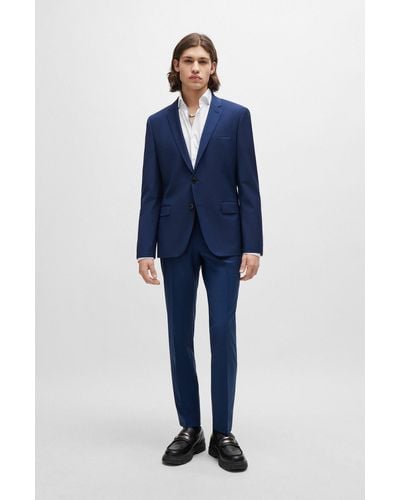 HUGO Extra-slim-fit Suit In A Performance-stretch Blend - Blue