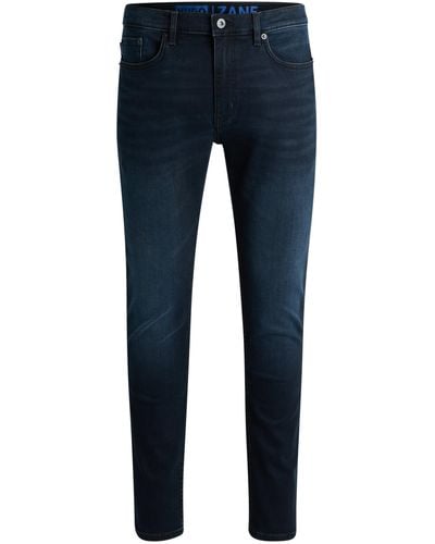 HUGO Extra Slim-fit Jeans Van Blauw-zwart Stretchdenim
