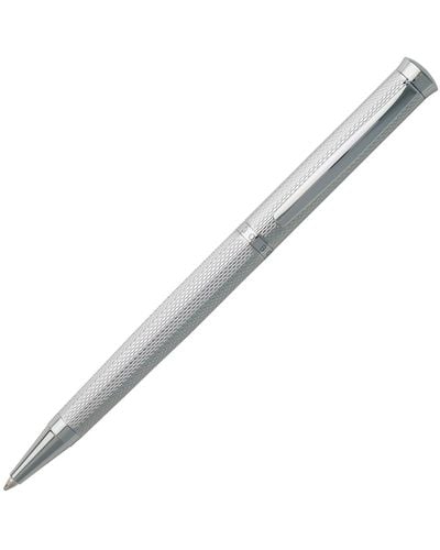 BOSS Chrome-plated Ballpoint Pen With Diamond-cut Engraving - Metallic