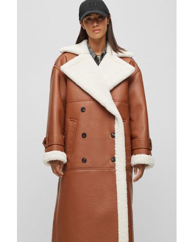 BOSS by HUGO BOSS Long coats and winter coats for Women | Online Sale up to  55% off | Lyst