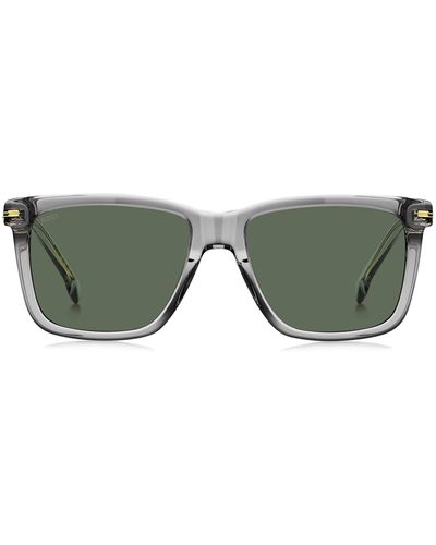 BOSS Sonnenbrille aus transparentem Acetat mit charakteristischen Metalldetails - Mehrfarbig