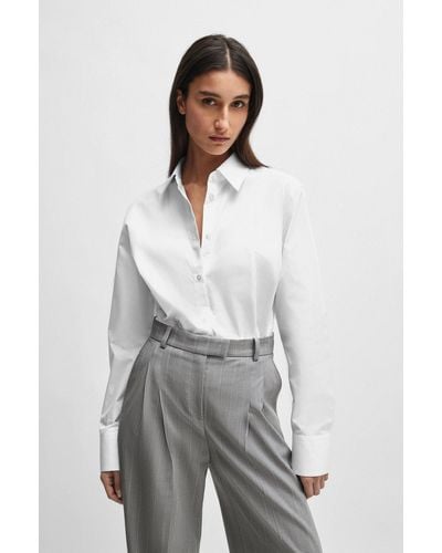 BOSS Naomi X Cotton Bodysuit - Grey