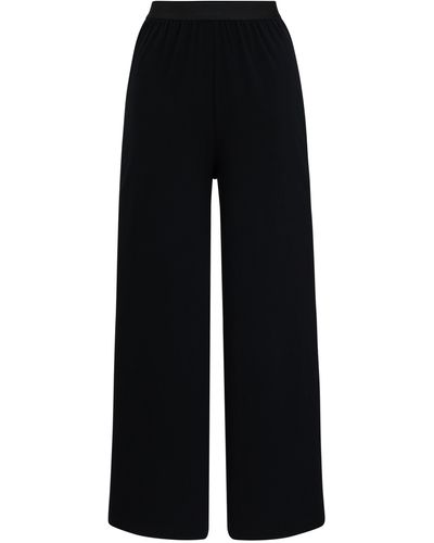BOSS Pyjama-Hose aus Stretch-Jersey mit Logo-Bund - Schwarz