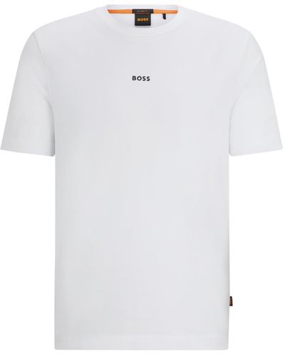 BOSS by HUGO BOSS Verantwoordelijk T-shirt Met Relaxte Pasvorm - Wit