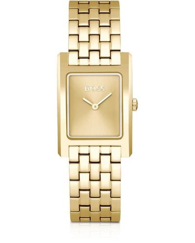 BOSS Link-bracelet Watch With Gold-tone Dial - Metallic