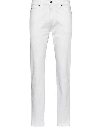 HUGO Slim-fit Jeans In Comfort-stretch Denim - White