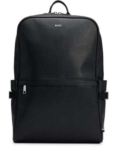 BOSS Backpack With Signature Stripe And Logo Detail - Black