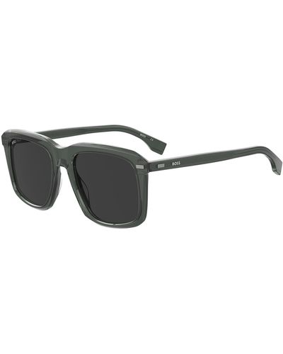 BOSS Sonnenbrille aus grauem Acetat mit tonalen Gläsern - Schwarz