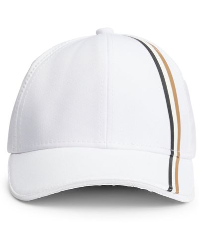 BOSS X Matteo Berrettini Cap aus wasserabweisendem Twill - Weiß