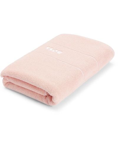 BOSS Shower Towel ´plain Serviette Douch` - Pink