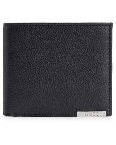 BOSS by HUGO BOSS Logo-plate Leather Wallet And Card Holder Gift Set - Black