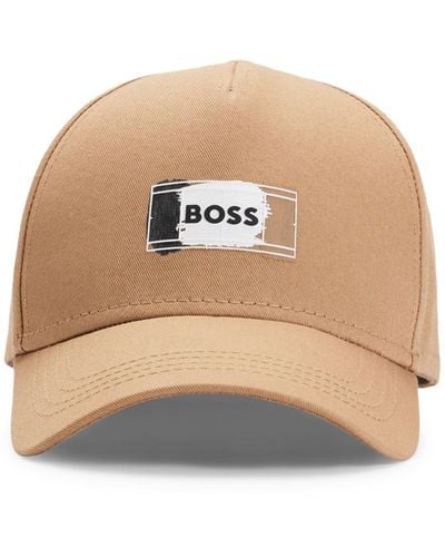 BOSS Cap aus Baumwoll-Twill mit Signature-Logo-Print