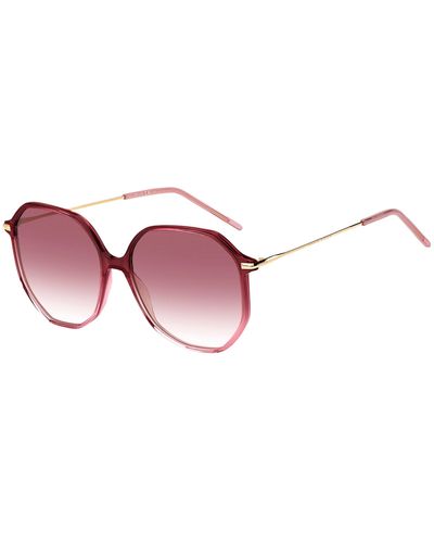 BOSS Pink-acetate Sunglasses With Logo Detail