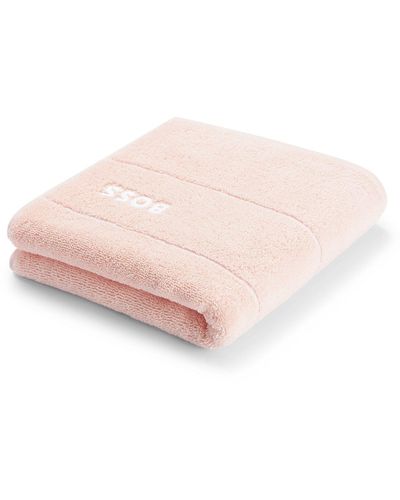 BOSS Hand Towel 'plain Serviette Toile' In Cotton Terry - Pink