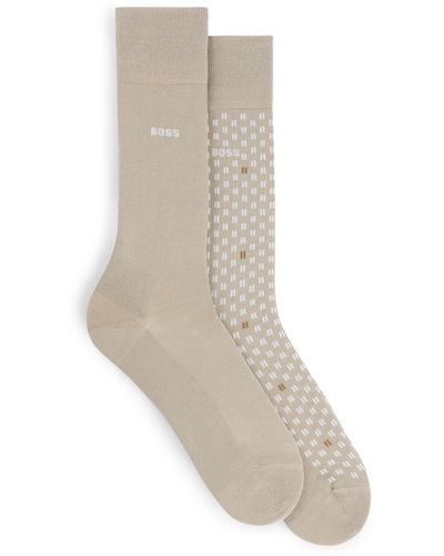 BOSS Two-pack Of Regular-length Socks - White